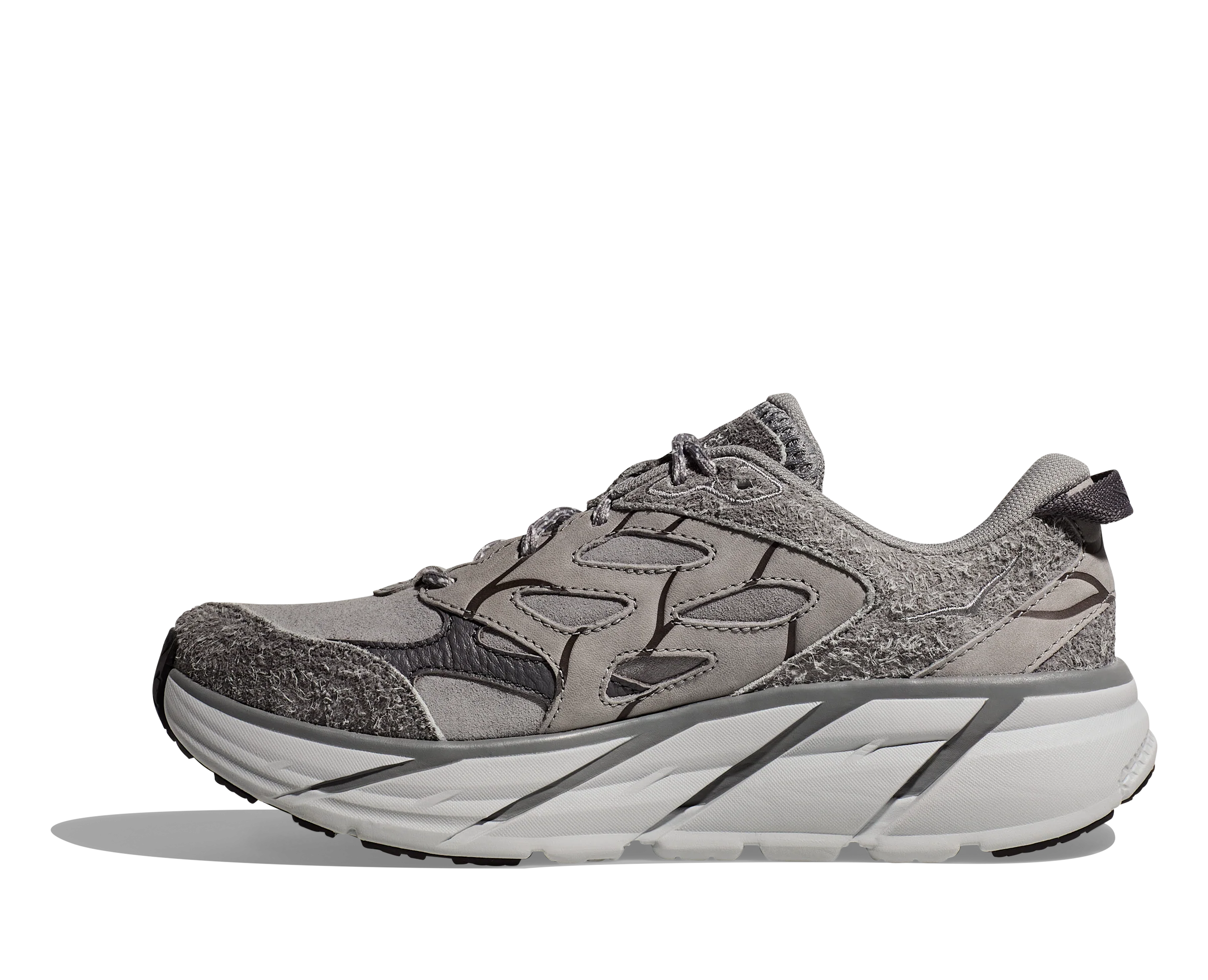 Hoka U CLIFTON L SUEDE TP Galactic Grey / Satellite Grey