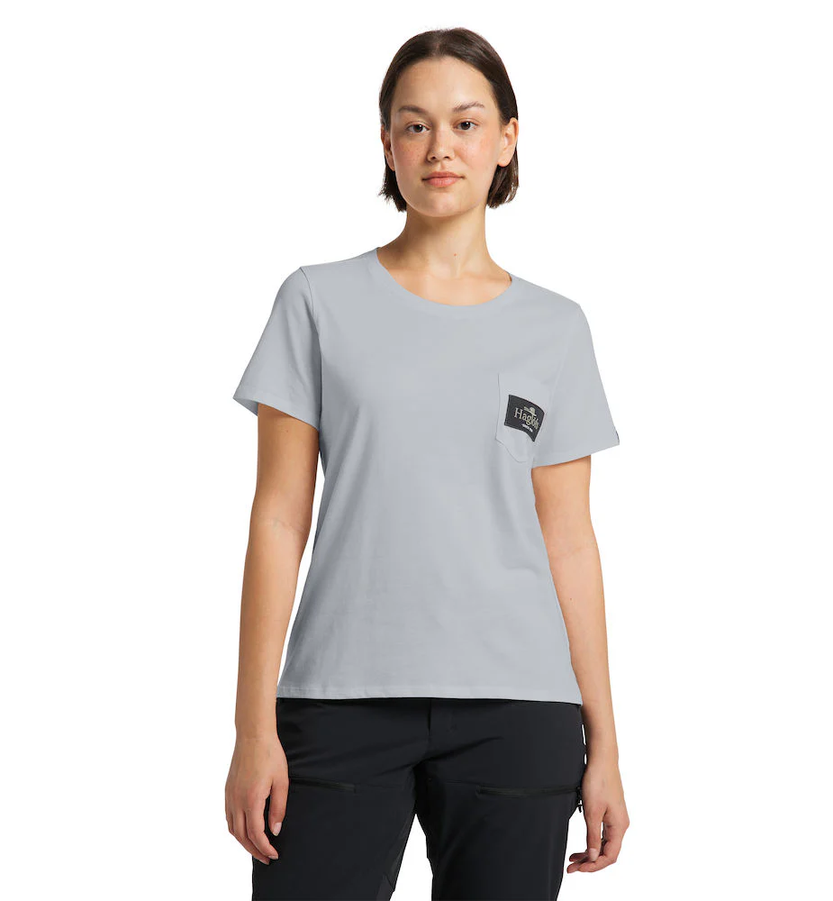 Haglöfs Mirth Tee Women Grey Melange Solid