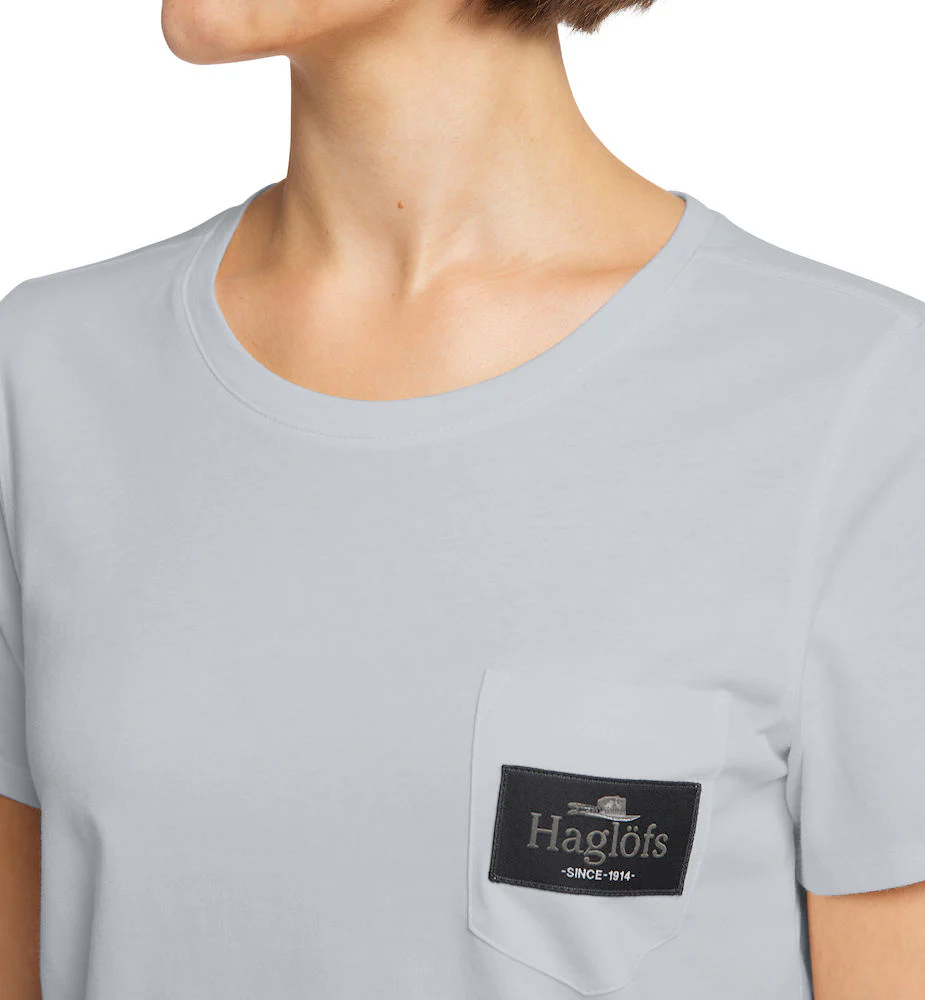 Haglöfs Mirth Tee Women Grey Melange Solid