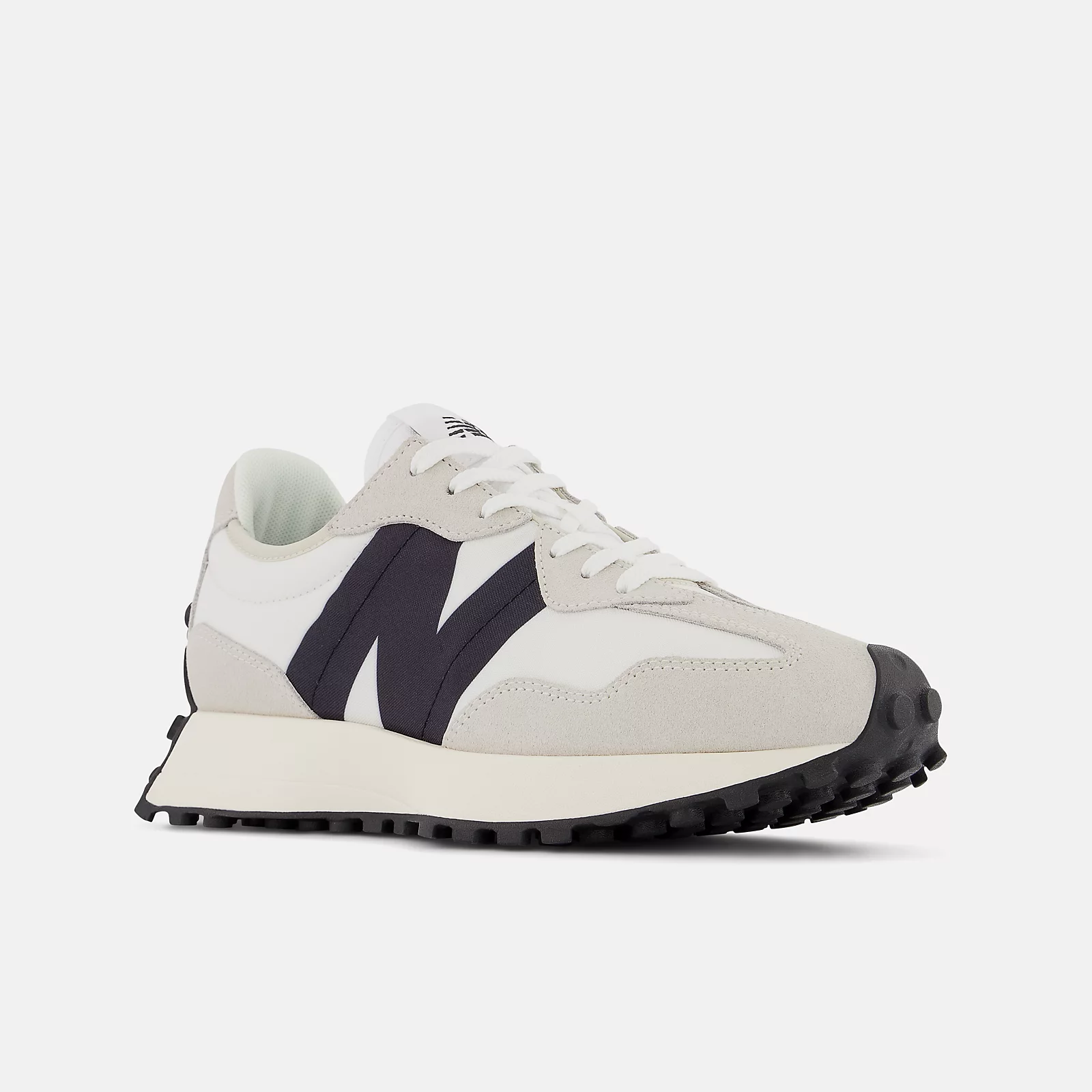 New Balance327 Sneakers -  Men's/Women's-Sea Salt with White and Black