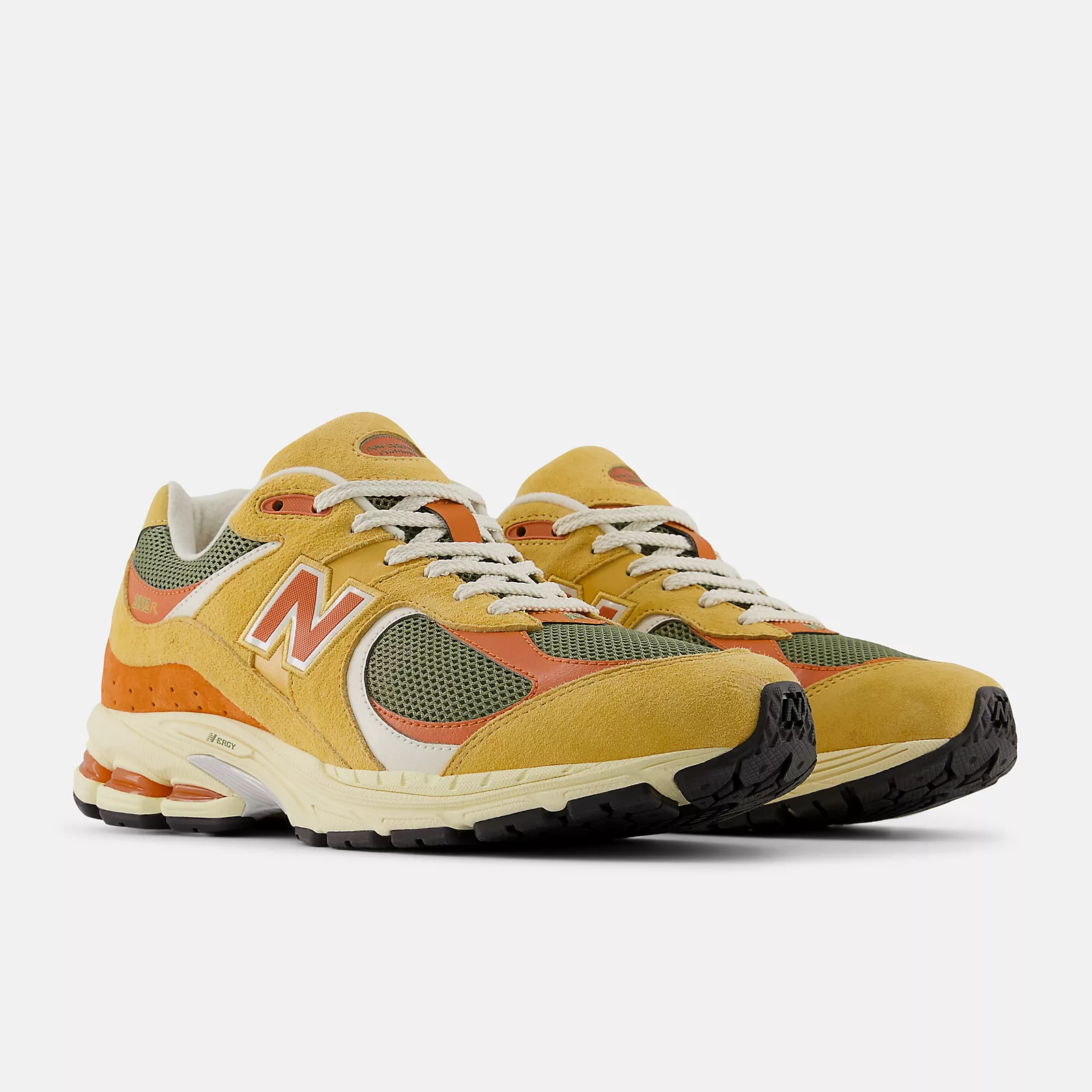 New Balance 2002R Running Shoes -  Men's/Women's-Dried Apricot with Infield Clay and Dark Olivine
