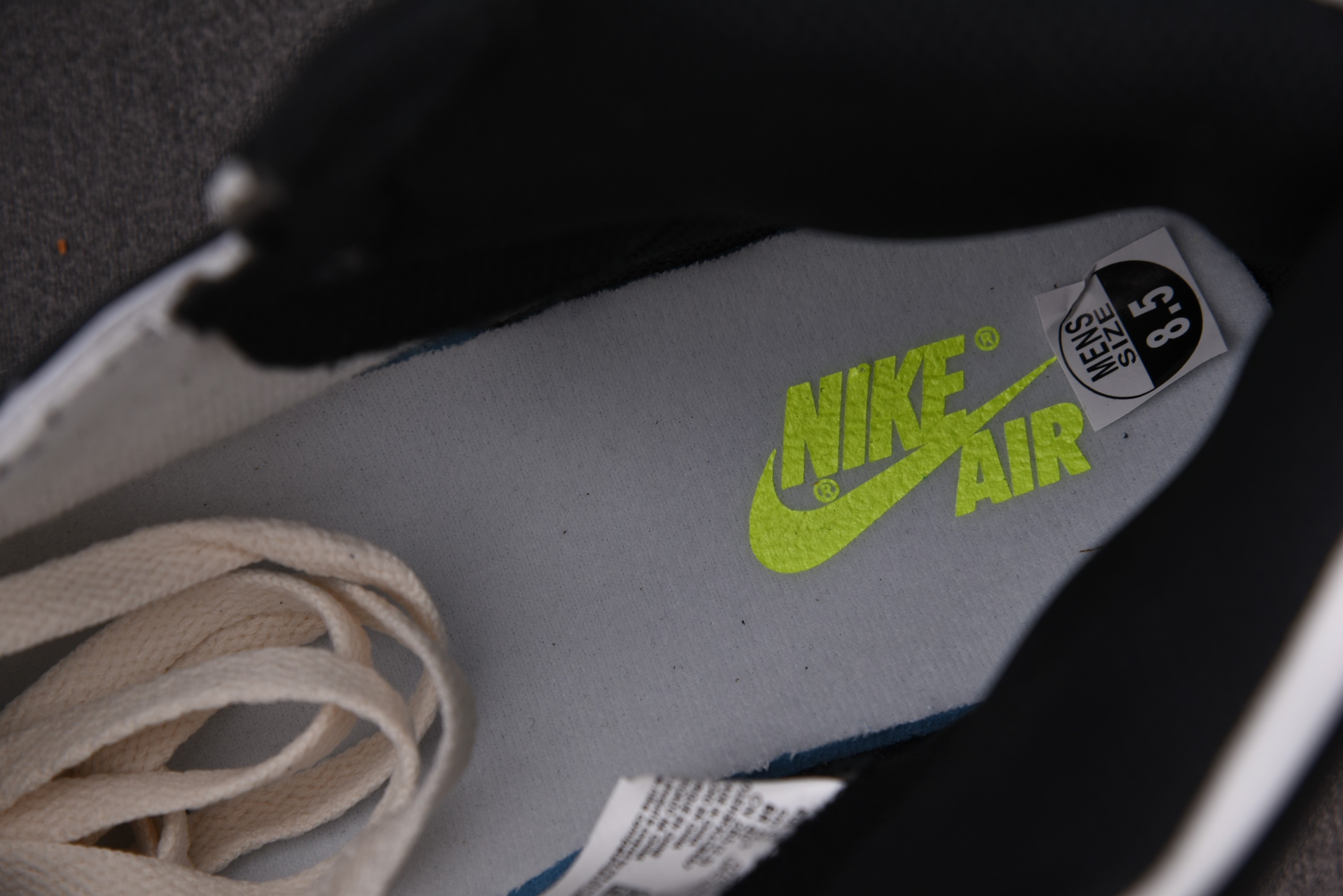 Jordan 1 Retro High White Black Volt University Gold