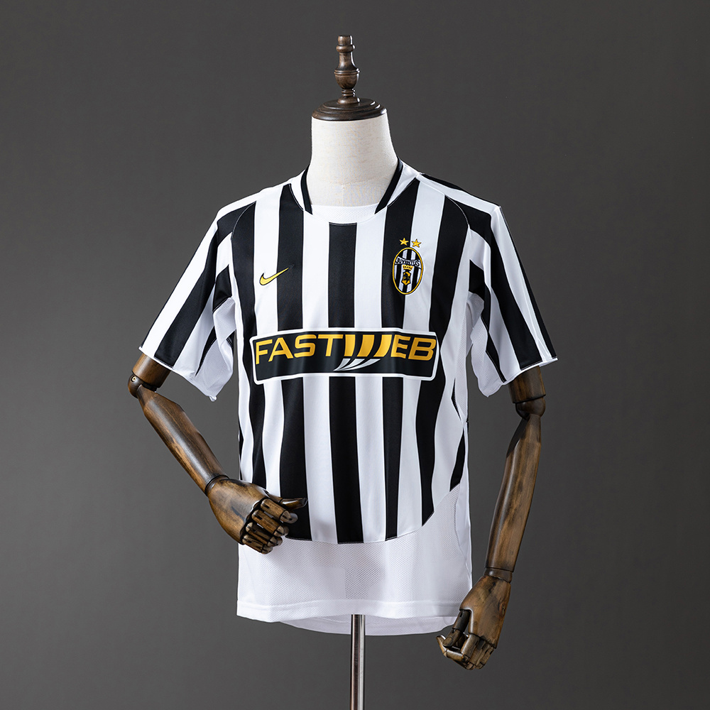 Juventus 2003/04 Home Retro Jersey – Vintage Replica Football Soccer Shirt – S–XXL