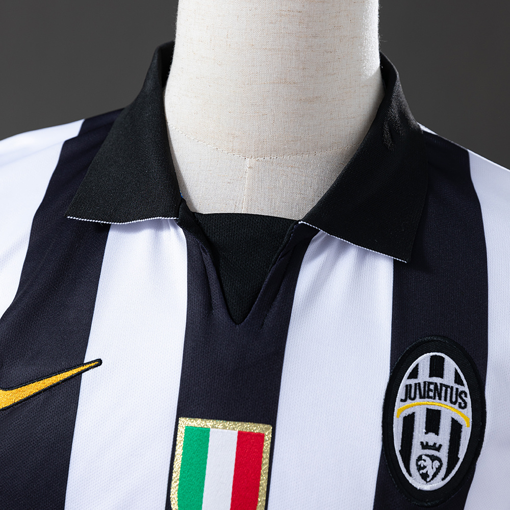Juventus 2014/15 Home Long Sleeve Retro Jersey – Vintage Replica Football Soccer Shirt – S–XXL