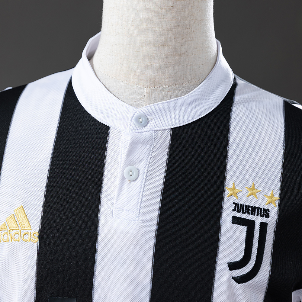 Juventus 2017/18 Home Retro Jersey – Vintage Replica Football Soccer Shirt – S–XXL