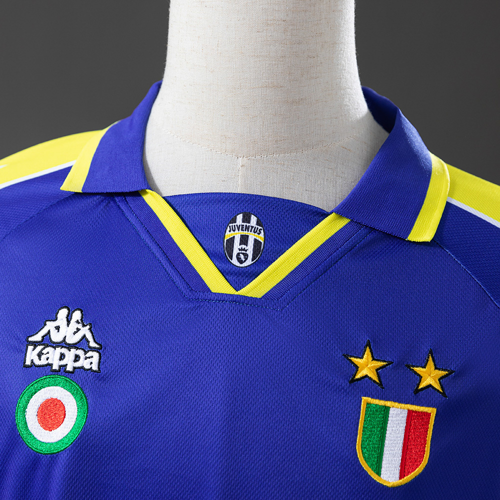 Juventus 1995/96 Second Away Long Sleeve Retro Jersey – Vintage Replica Football Soccer Shirt – S–XXL