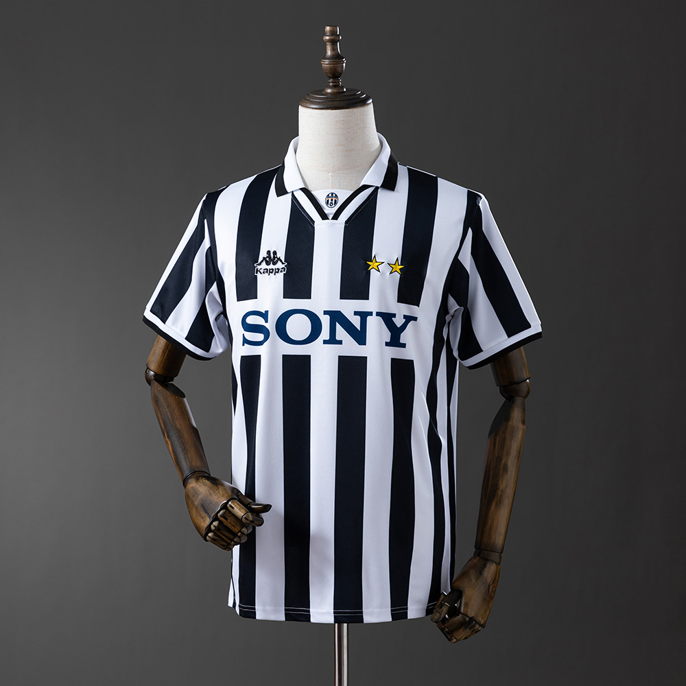 Juventus 1995/97 Home Retro Jersey – Vintage Replica Football Soccer Shirt – S–XXL