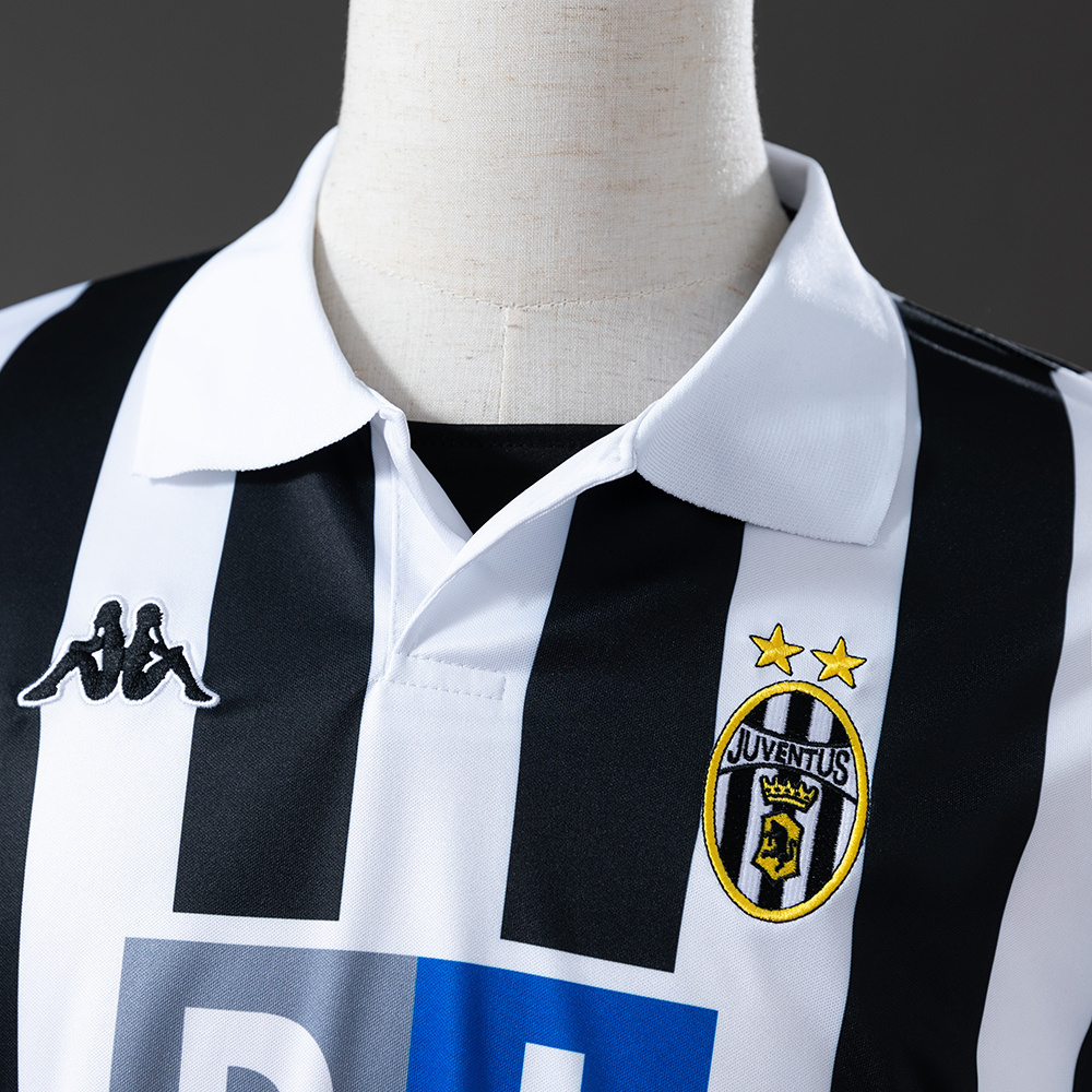 Juventus 1999/00 Home Long Sleeve Retro Jersey – Vintage Replica Football Soccer Shirt – S–XXL