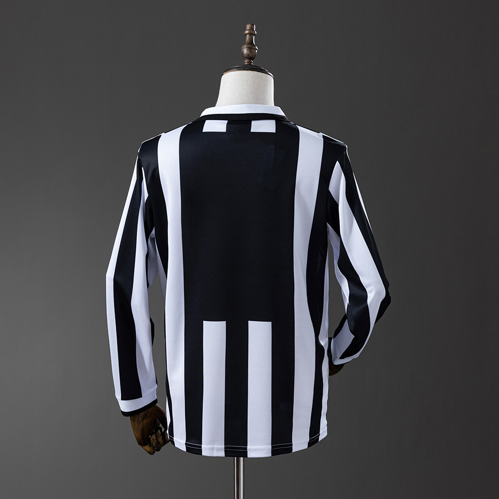 Juventus 1995/97 Home Long Sleeve Retro Jersey – Vintage Replica Football Soccer Shirt – S–XXL