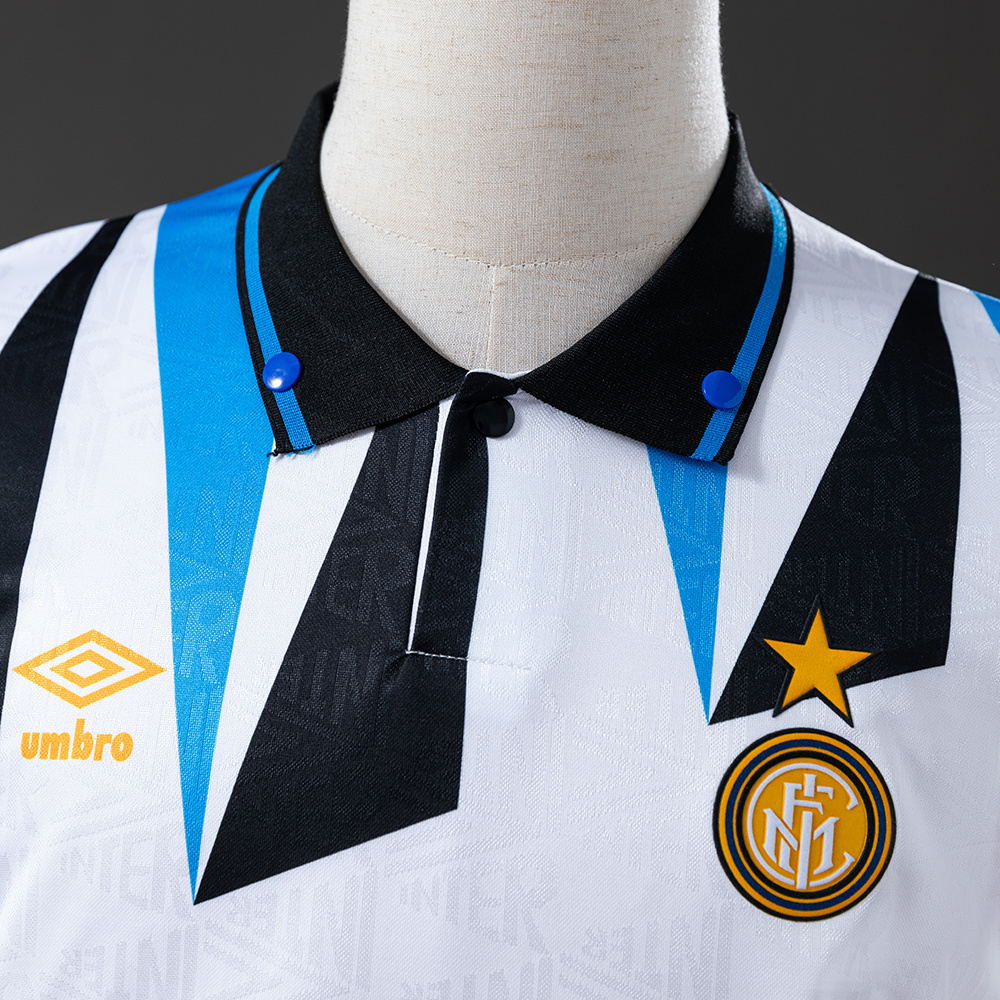 Inter Milan 1992/93 Away Retro Jersey – Vintage Replica Football Soccer Shirt – S–XXL