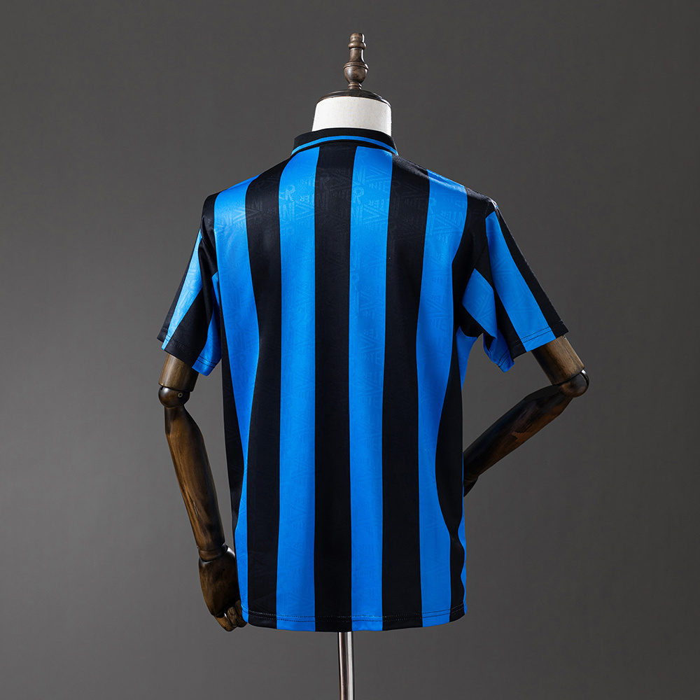 Inter Milan 1992/94 Home Retro Jersey – Vintage Replica Football Soccer Shirt – S–XXL