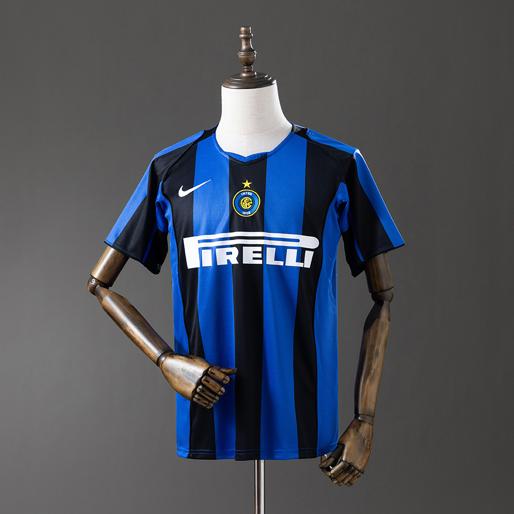 Inter Milan 2004/05 Home Retro Jersey – Vintage Replica Football Soccer Shirt – S–XXL