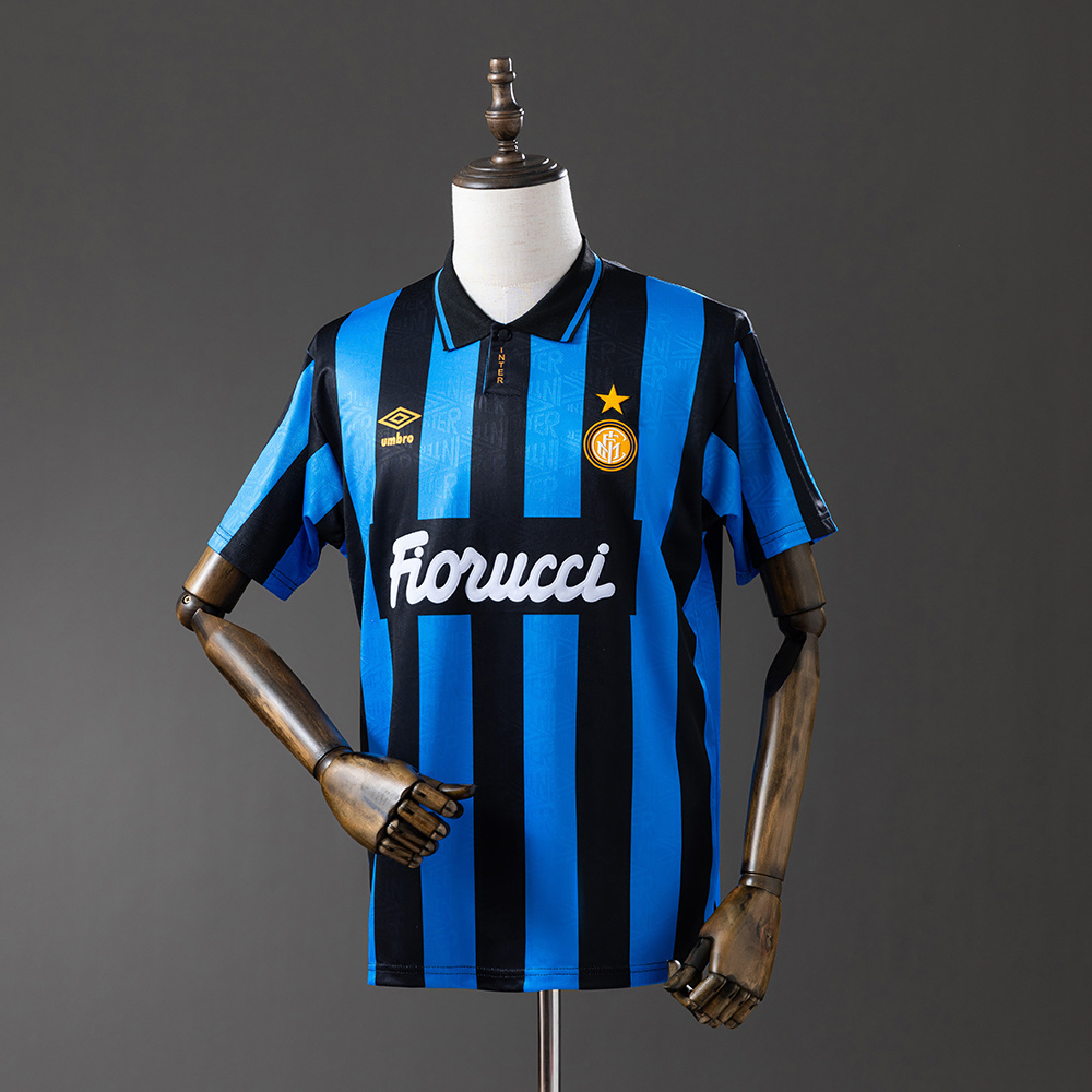Inter Milan 1992/94 Home Retro Jersey – Vintage Replica Football Soccer Shirt – S–XXL