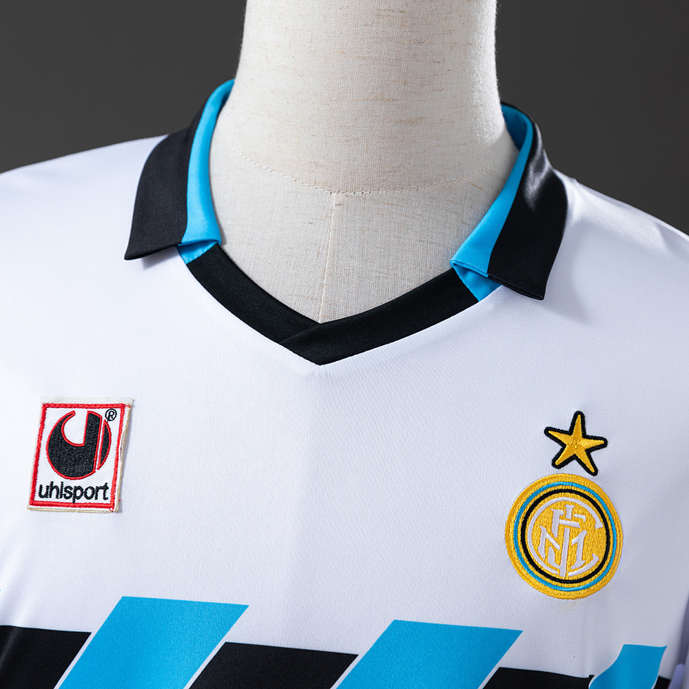 Inter Milan 1990/91 Away Retro Jersey – Vintage Replica Football Soccer Shirt – S–XXL