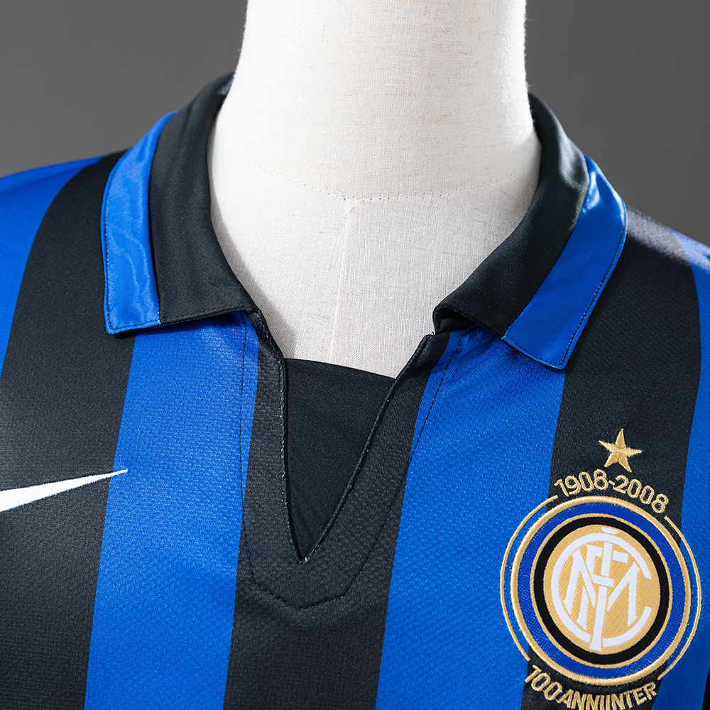 Inter Milan 2007/08 Home Retro Jersey – Vintage Replica Football Soccer Shirt – S–XXL