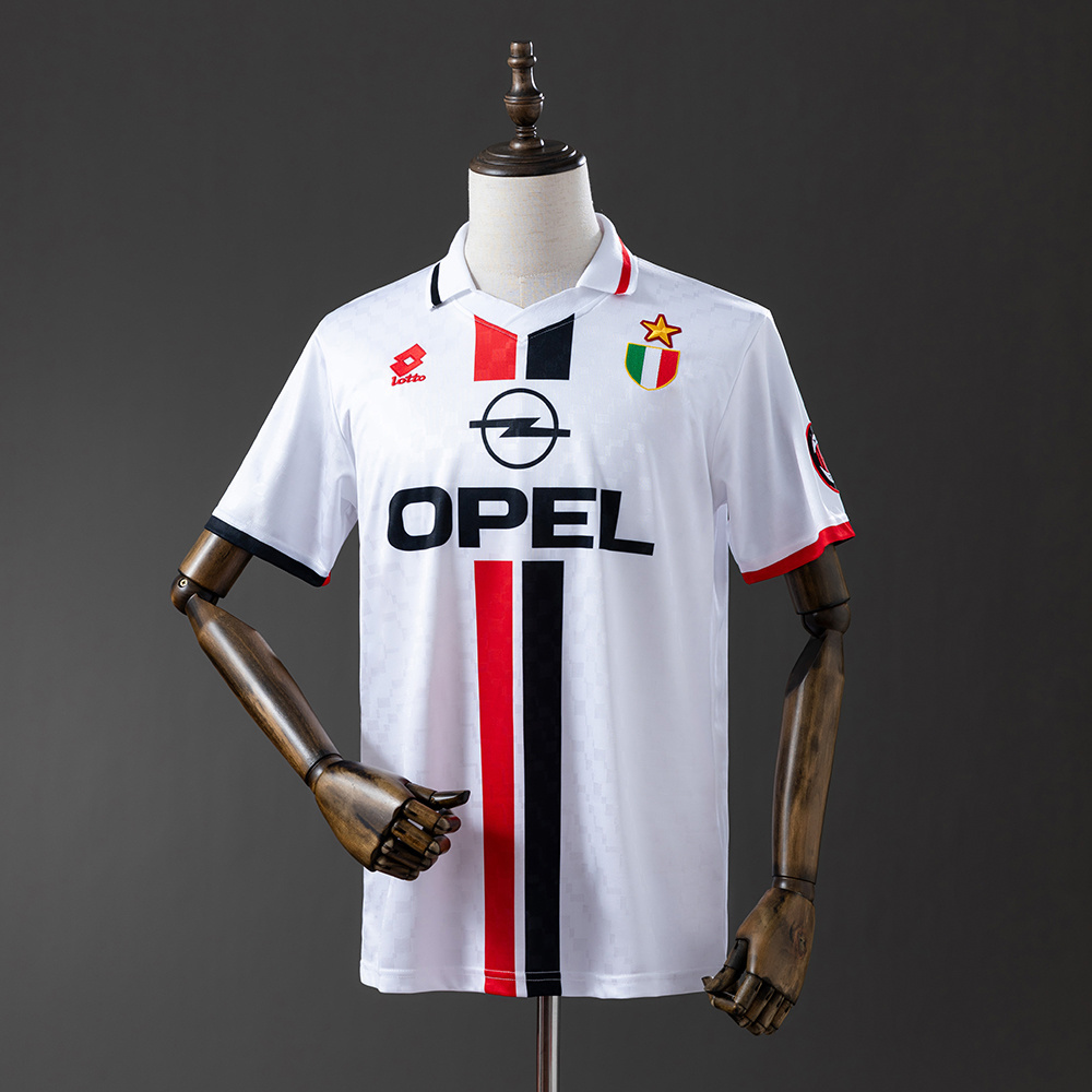 AC Milan 1996/97 Away Retro Jersey – Vintage Replica Football Soccer Shirt – S–XXL