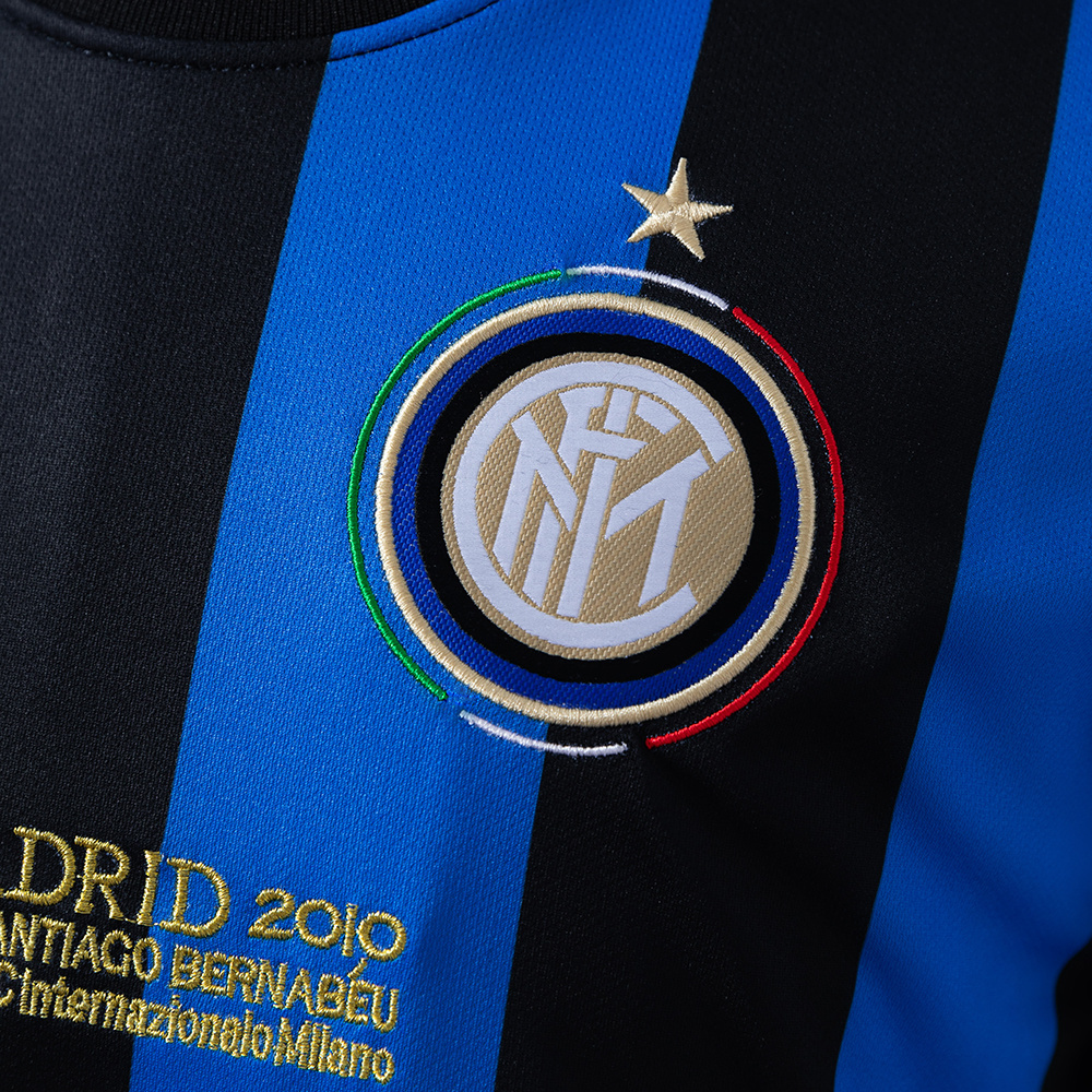Inter Milan 2009/10 Home Retro Long Sleeve Jersey – Vintage Replica Football Soccer Shirt – S–XXL