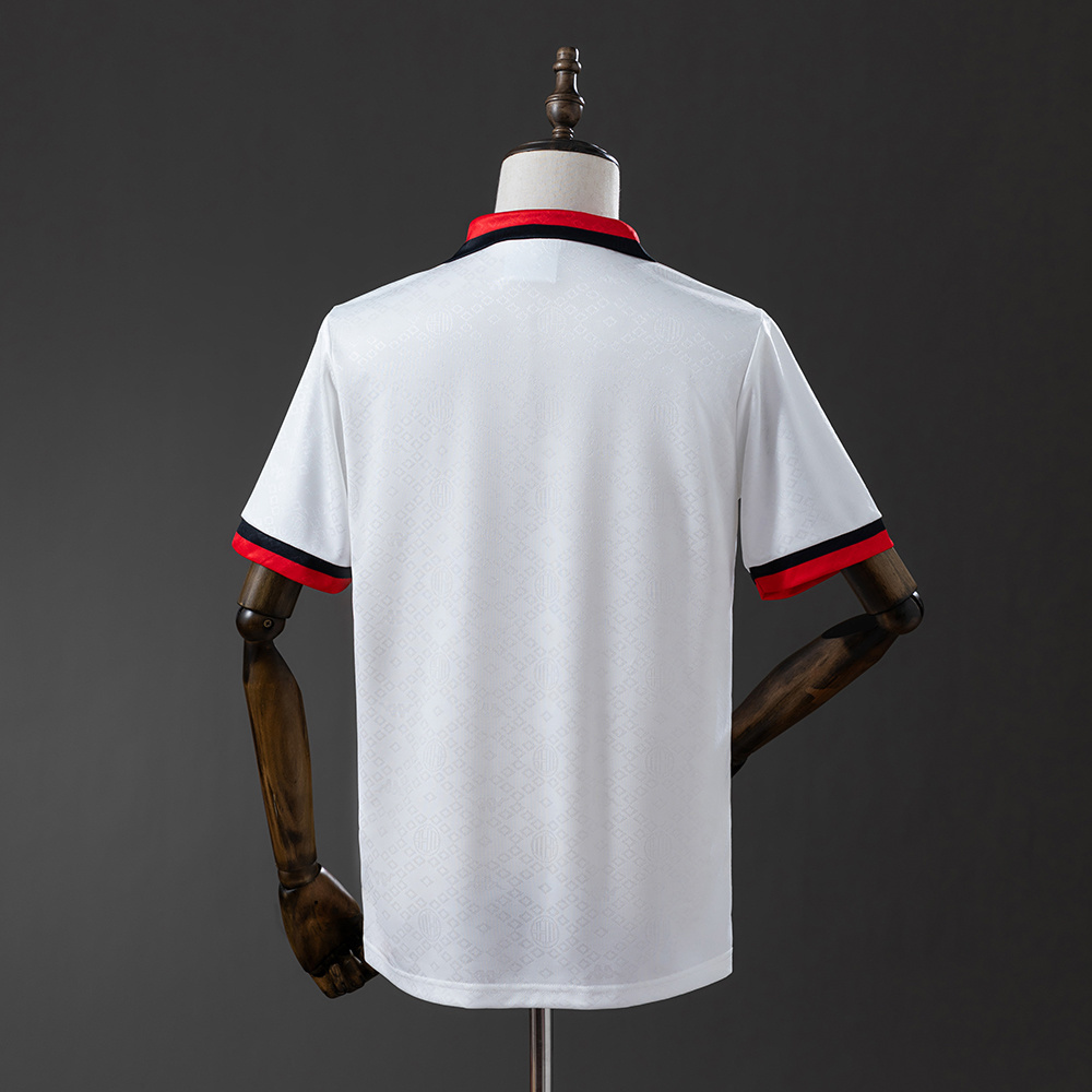 AC Milan 1989/90 Away Retro Jersey – Vintage Replica Football Soccer Shirt – S–XXL