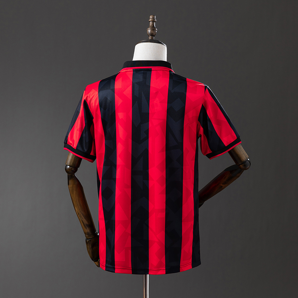 AC Milan 1993/94 Home Retro Jersey – Vintage Replica Football Soccer Shirt – S–XXL