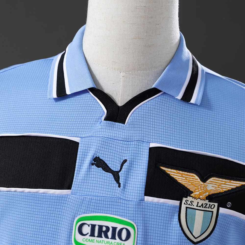 Lazio 1998/99 Home Long Sleeve Retro Jersey – Vintage Replica Football Soccer Shirt – S–XXL