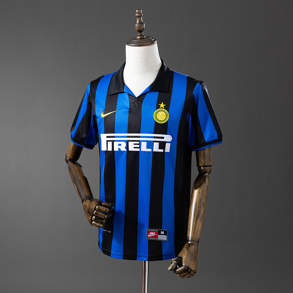Inter Milan 1998/99 Home Retro Jersey – Vintage Replica Football Soccer Shirt – S–XXL
