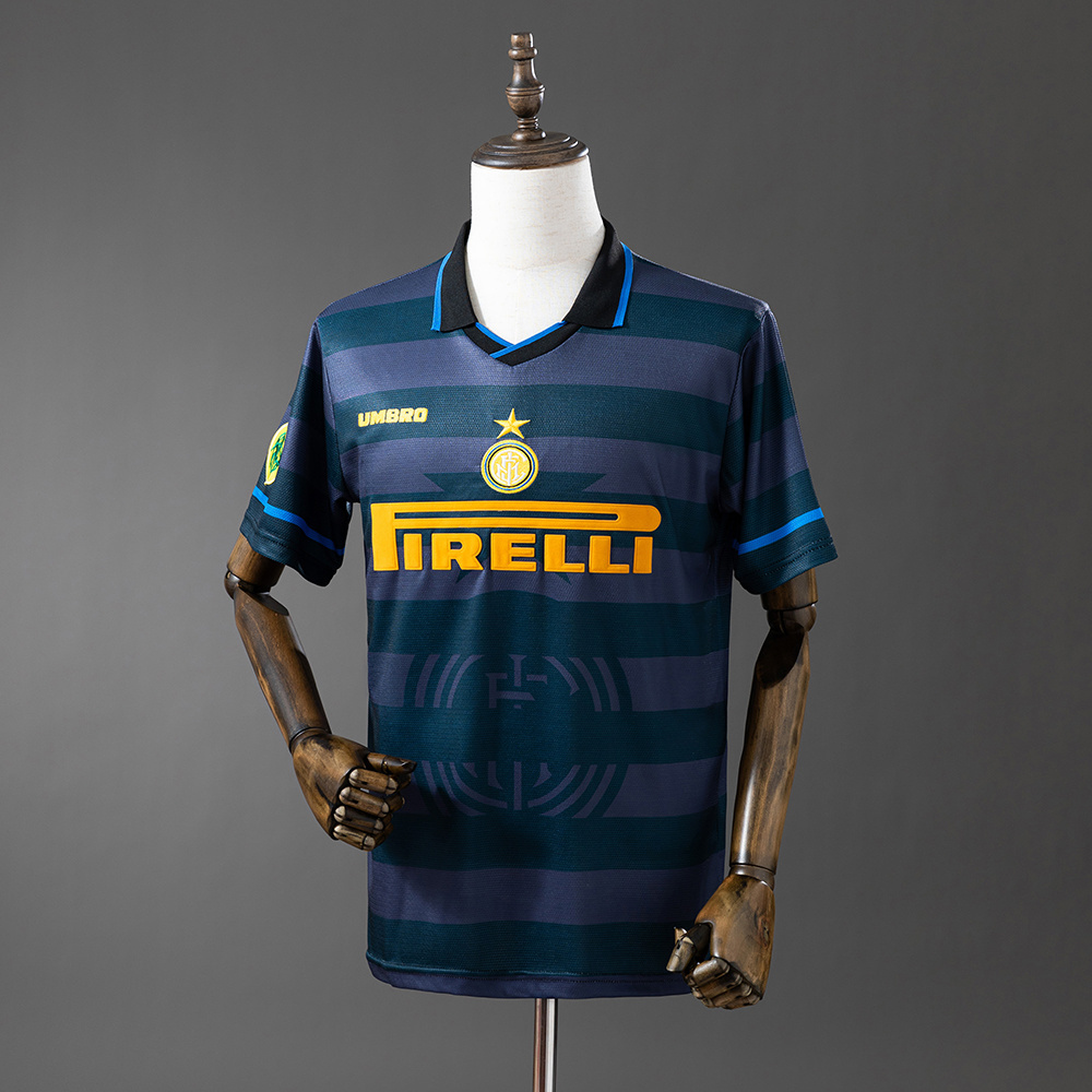 Inter Milan 1997/98 Second Away Retro Jersey – Vintage Replica Football Soccer Shirt – S–XXL