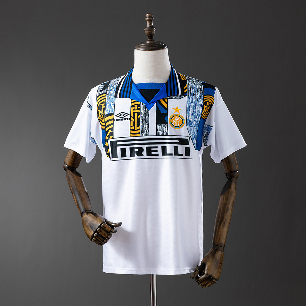 Inter Milan 1995/96 Away Retro Jersey – Vintage Replica Football Soccer Shirt – S–XXL