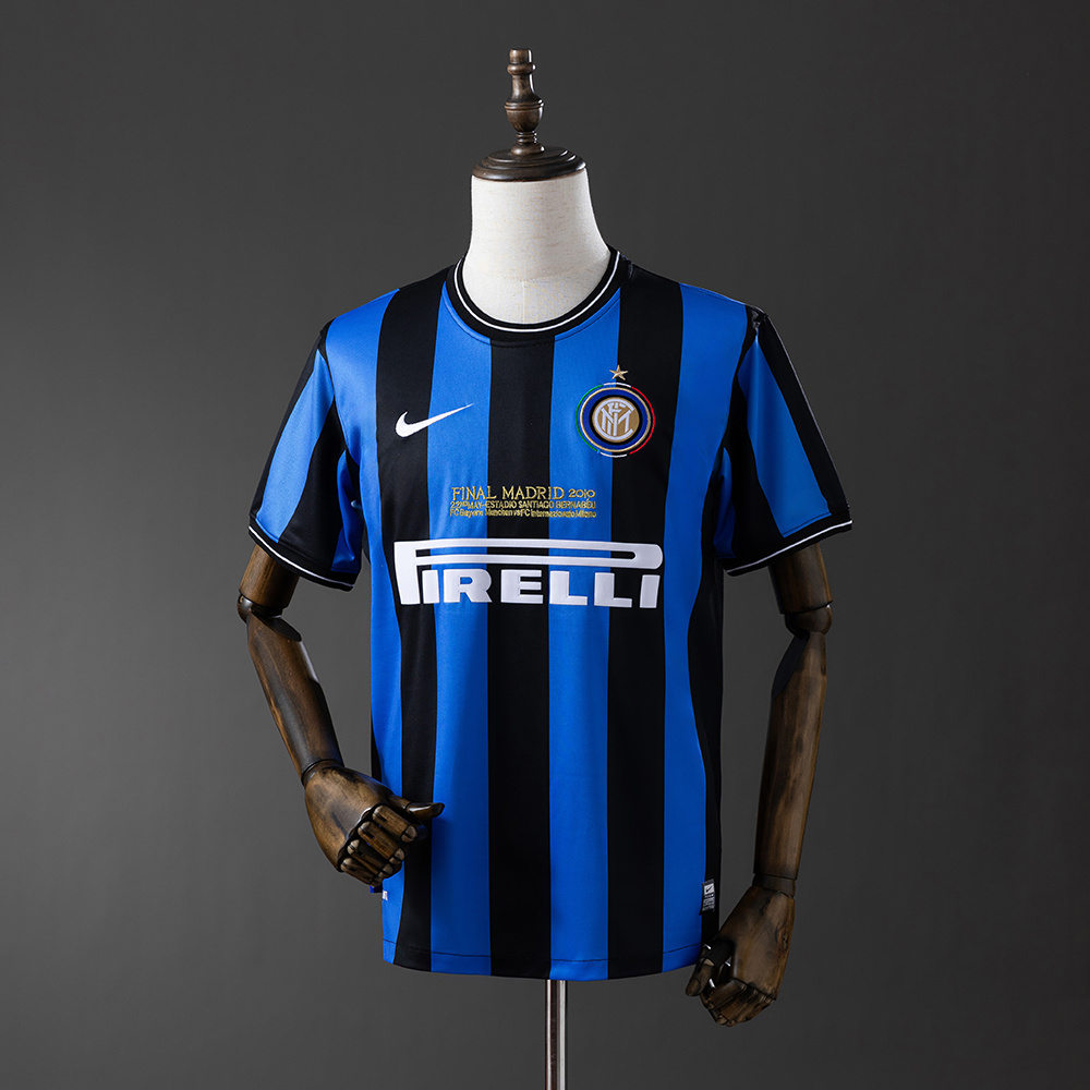 Inter Milan 2009/10 Home Retro Jersey – Vintage Replica Football Soccer Shirt – S–XXL