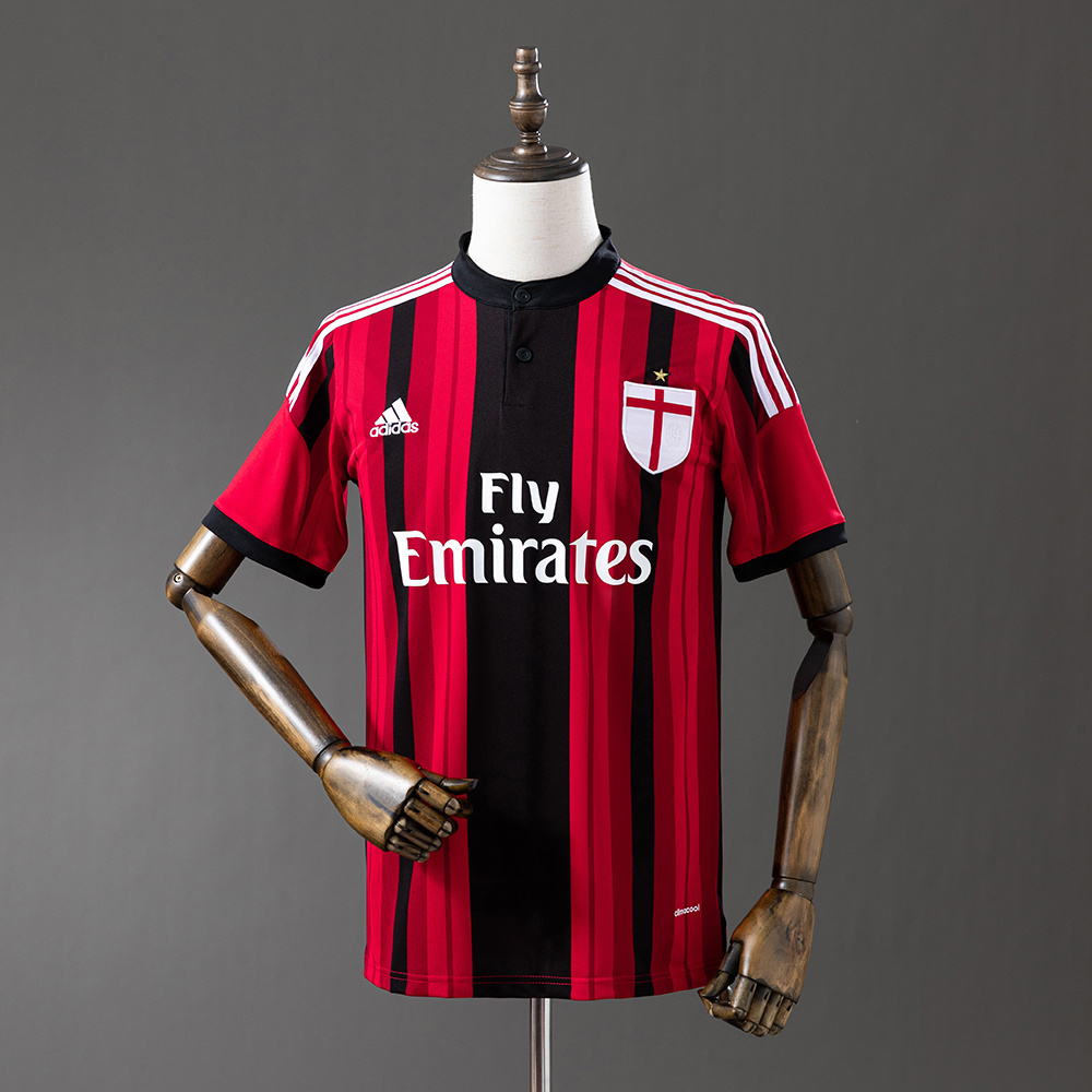 AC Milan 2014/15 Home Retro Jersey – Vintage Replica Football Soccer Shirt – S–XXL