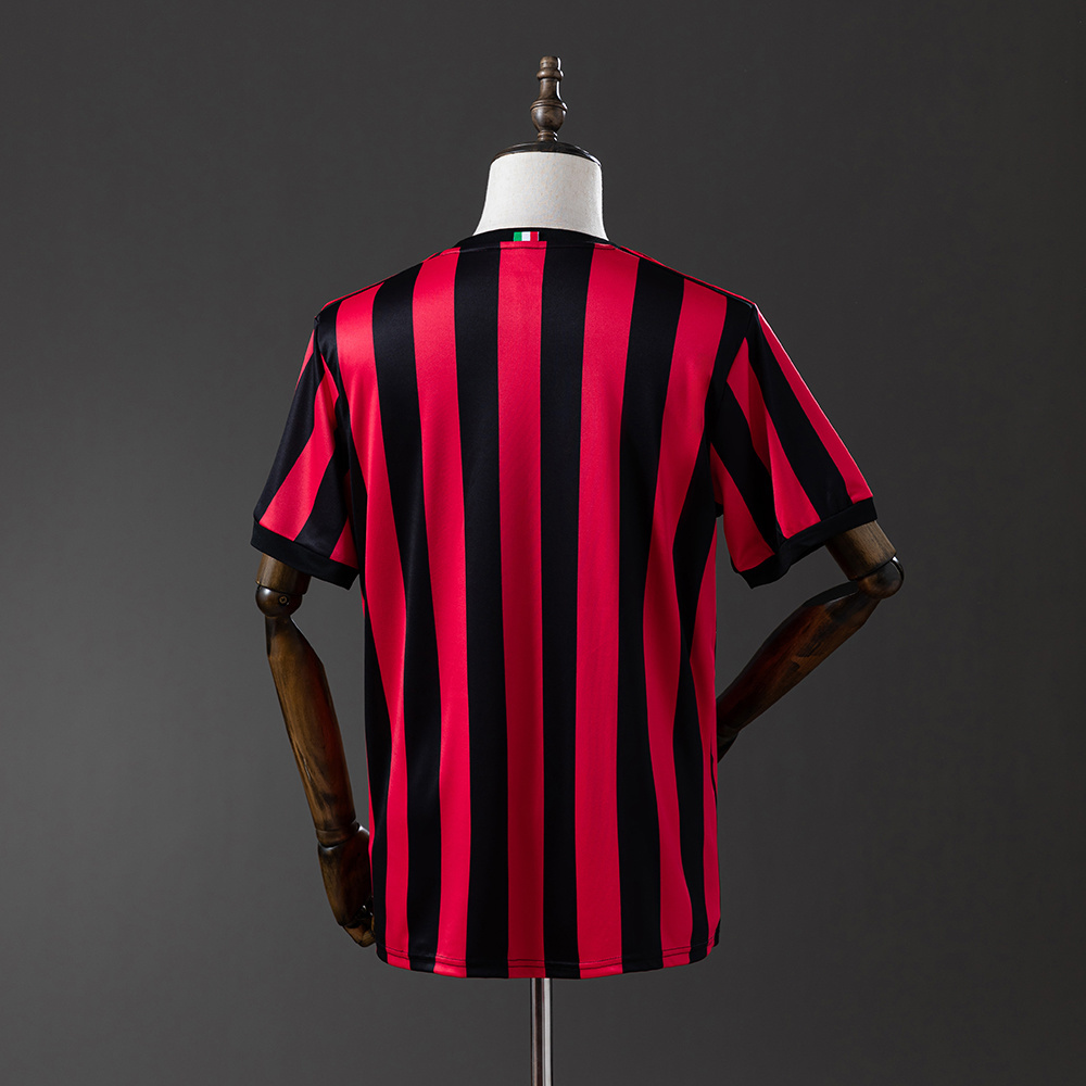 AC Milan 2017/18 Home Retro Jersey – Vintage Replica Football Soccer Shirt – S–XXL