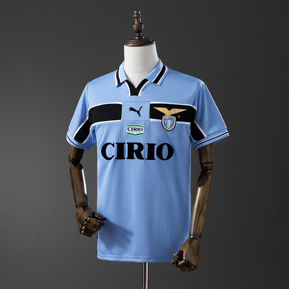 Lazio 1998/99 Home Retro Jersey – Vintage Replica Football Soccer Shirt – S–XXL