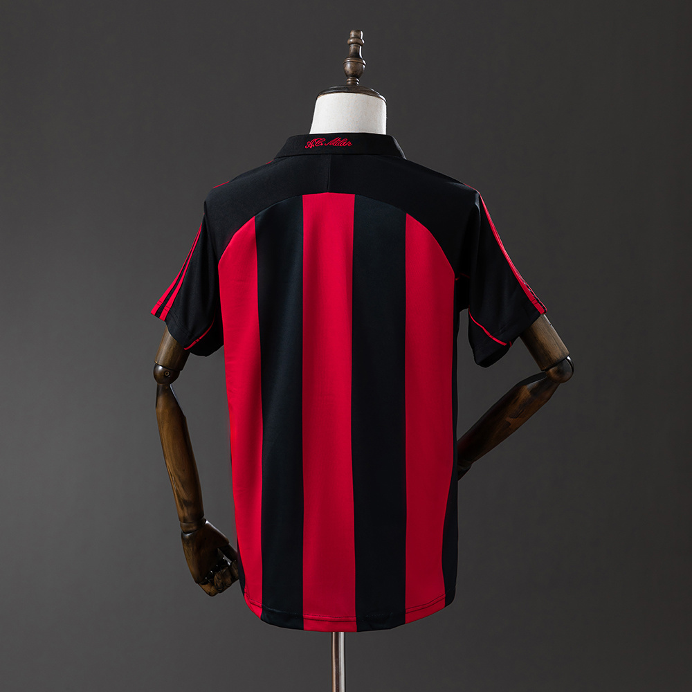 AC Milan 2000/02 Home Retro Jersey – Vintage Replica Football Soccer Shirt – S–XXL