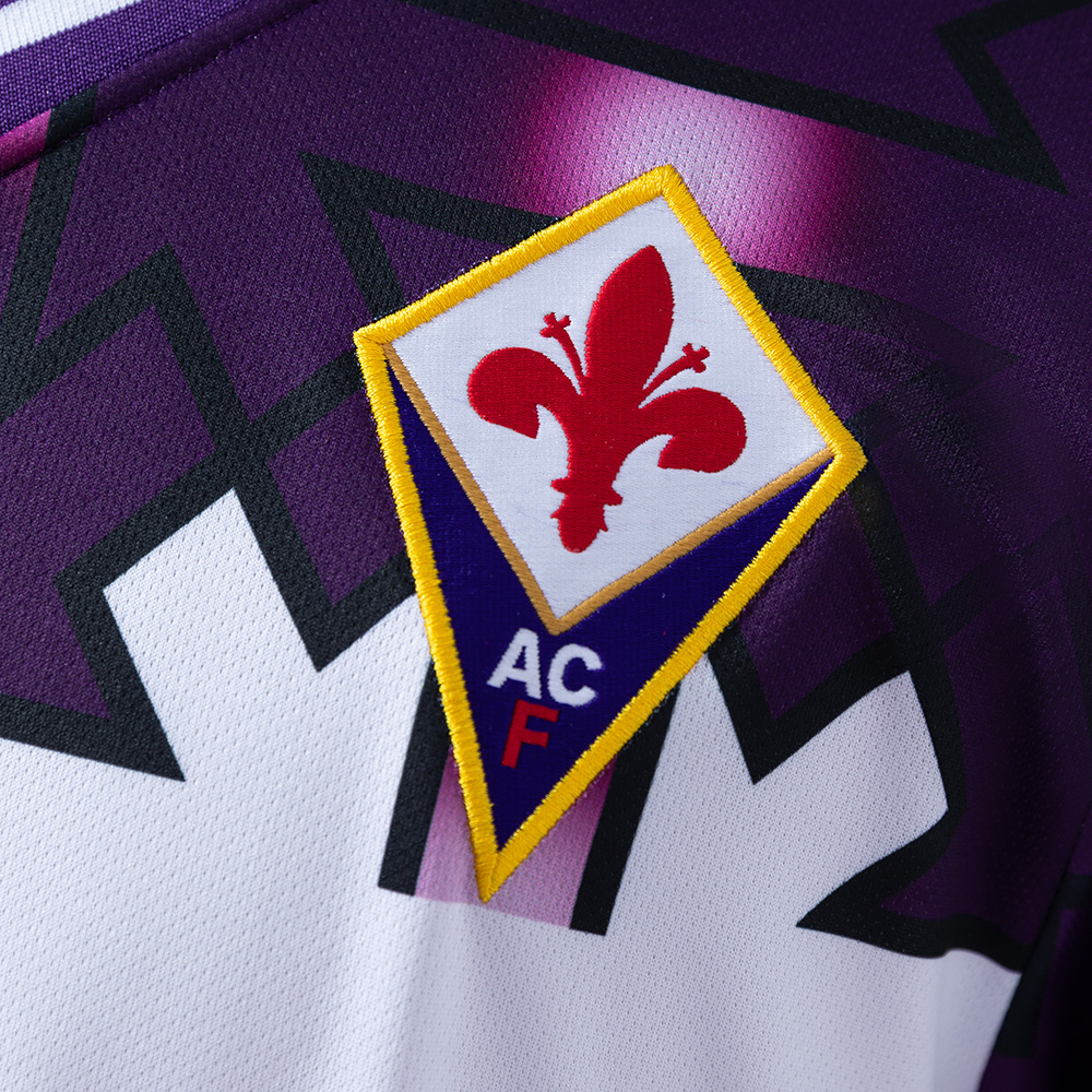 Fiorentina 1992/93 Away Long Sleeve Retro Jersey – Vintage Replica Football Soccer Shirt – S–XXL