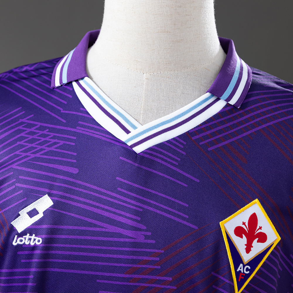 Fiorentina 1992/93 Home Long Sleeve Retro Jersey – Vintage Replica Football Soccer Shirt – S–XXL