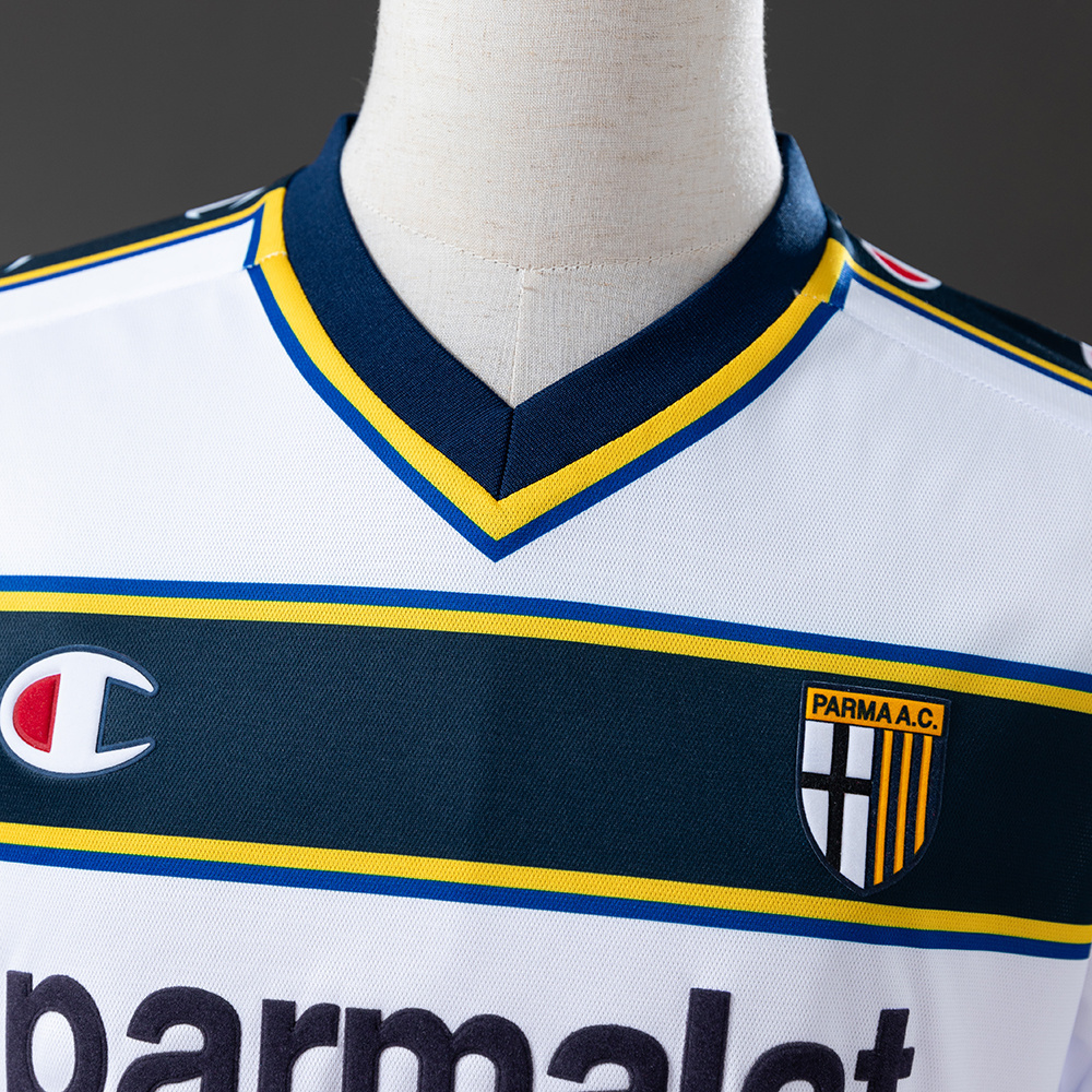 Parma Calcio 2002/03 Away Long Sleeve Retro Jersey – Vintage Replica Football Soccer Shirt – S–XXL