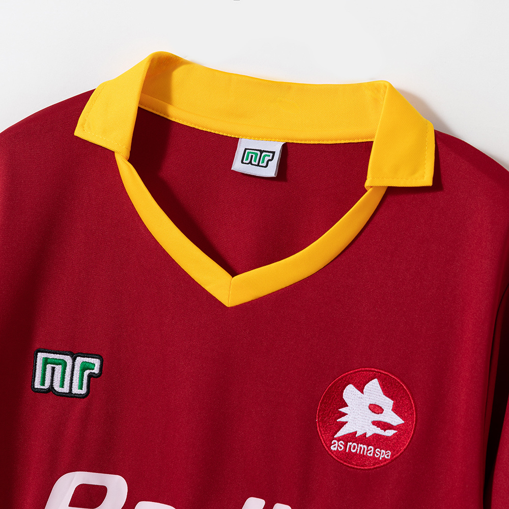 Roma 1989/90 Home Retro Jersey – Vintage Replica Football Soccer Shirt – S–2XL