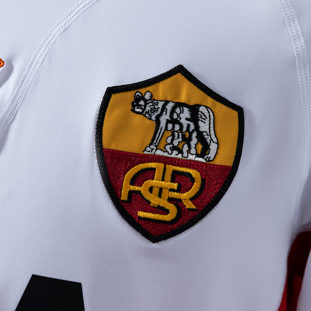Roma 2001/02 Away Long Sleeve Retro Jersey – Vintage Replica Football Soccer Shirt – S–XXL