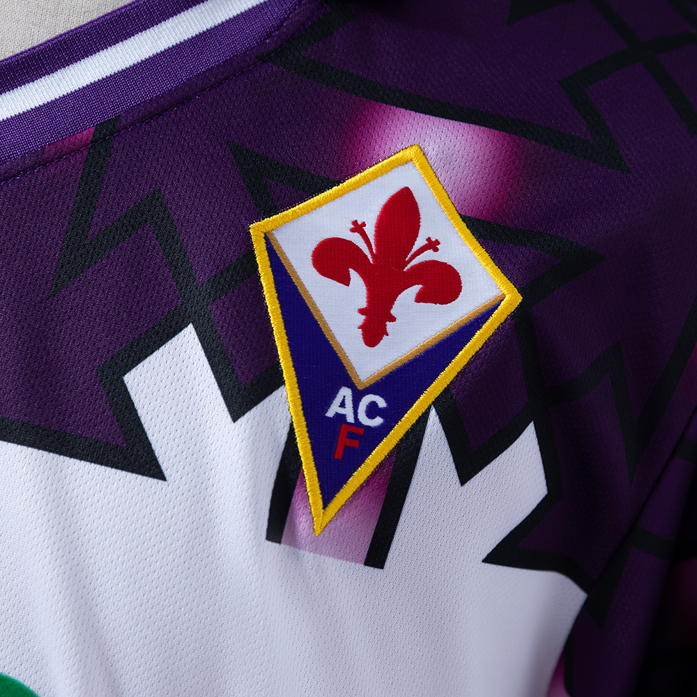 Fiorentina 1992/93 Away Retro Jersey – Vintage Replica Football Soccer Shirt – S–XXL