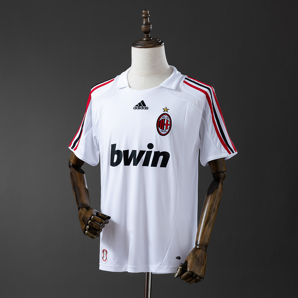 AC Milan 2007/08 Away Retro Jersey – Vintage Replica Football Soccer Shirt – S–XXL