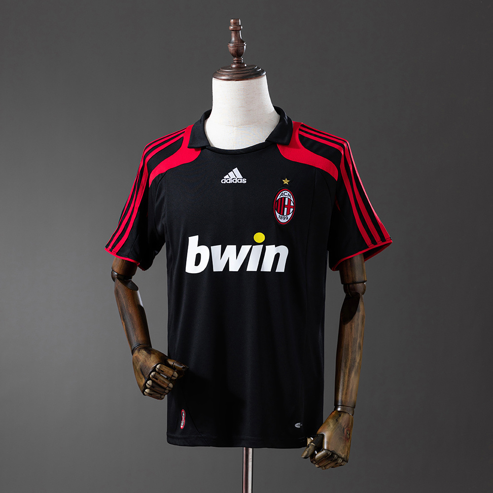 AC Milan 2007/08 Second Away Retro Jersey – Vintage Replica Football Soccer Shirt – S–XXL