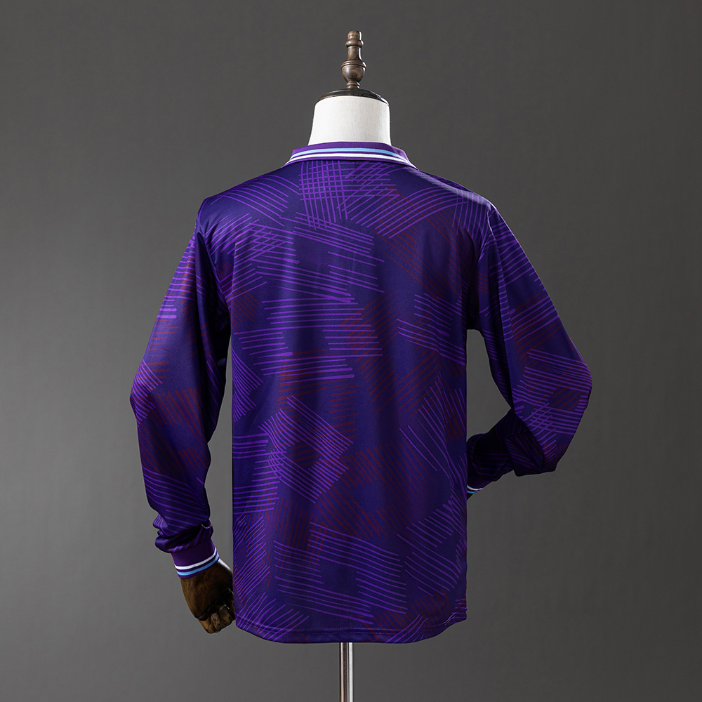 Fiorentina 1992/93 Home Long Sleeve Retro Jersey – Vintage Replica Football Soccer Shirt – S–XXL