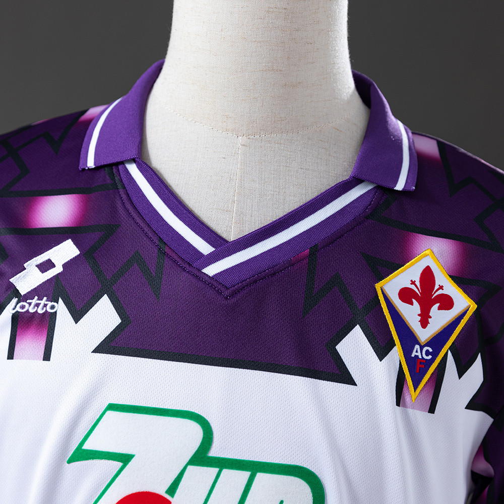 Fiorentina 1992/93 Away Retro Jersey – Vintage Replica Football Soccer Shirt – S–XXL