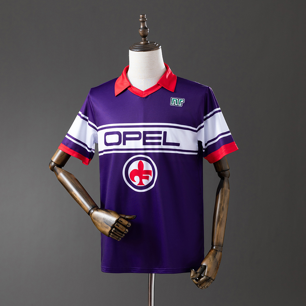 Fiorentina 1983/85 Home Retro Jersey – Vintage Replica Football Soccer Shirt – S–XXL
