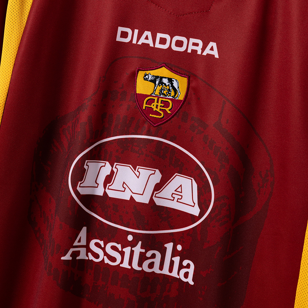 Roma 1997/98 Home Retro Jersey – Vintage Replica Football Soccer Shirt – S–2XL
