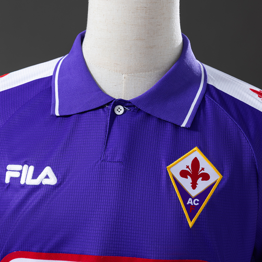 Fiorentina 1998 Home Long Sleeve Retro Jersey – Vintage Replica Football Soccer Shirt – S–XXL