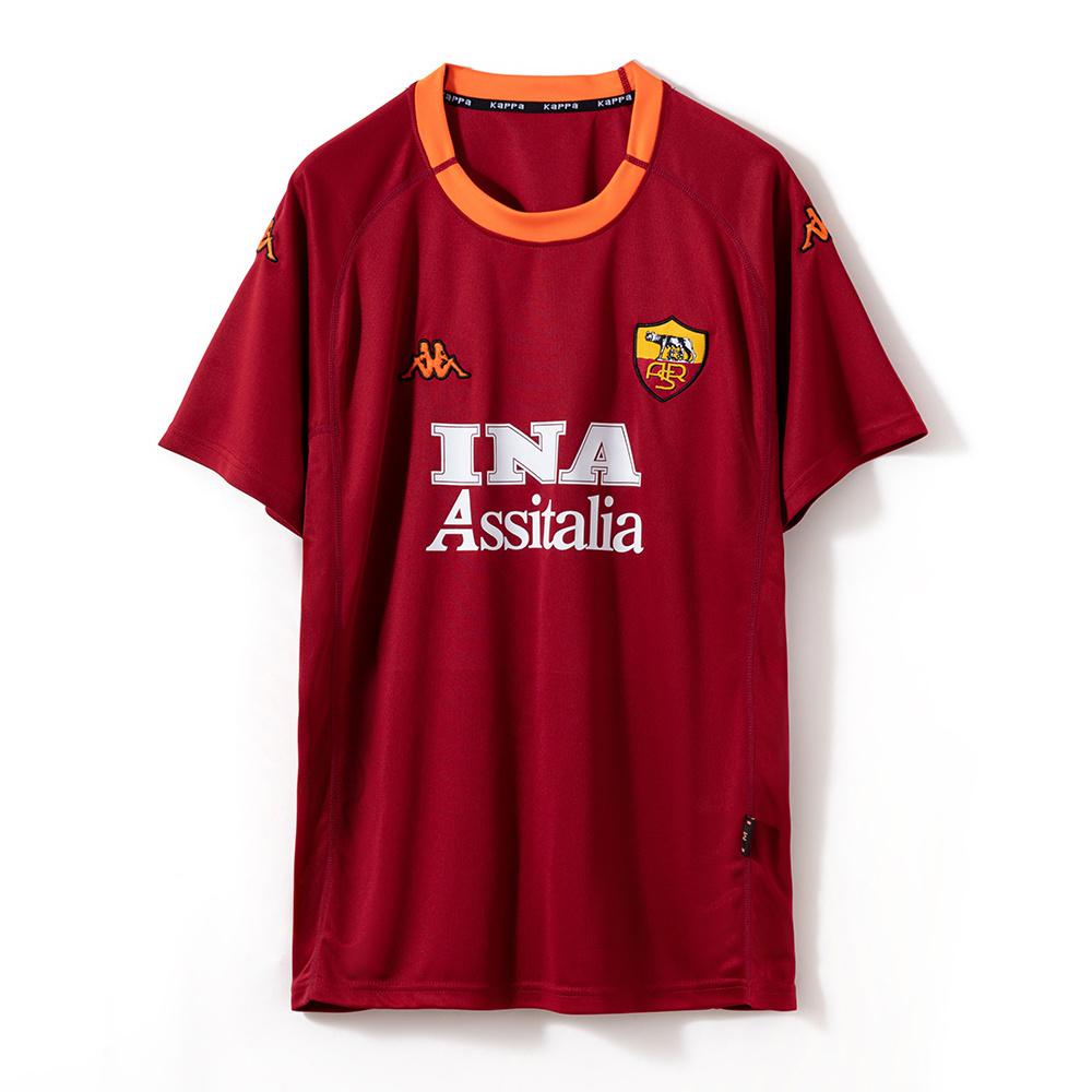 Roma 2000/01 Home Retro Jersey – Vintage Replica Football Soccer Shirt – S–2XL