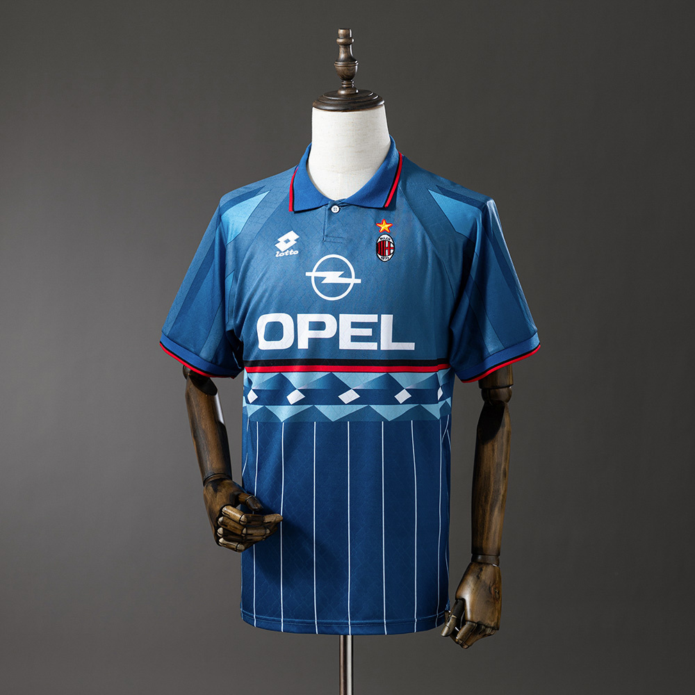 AC Milan 1995/96 Third Away Retro Jersey – Vintage Replica Football Soccer Shirt – S–XXL