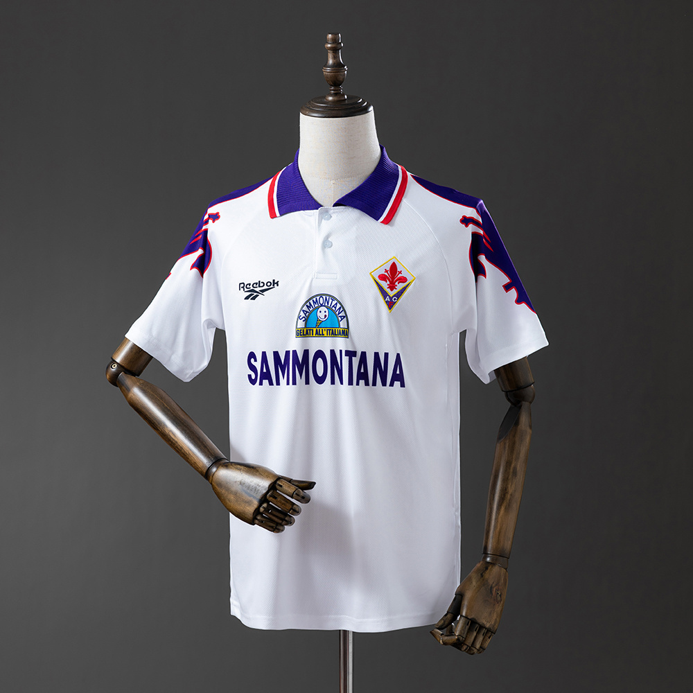 Fiorentina 1995/96 Away Retro Jersey – Vintage Replica Football Soccer Shirt – S–XXL
