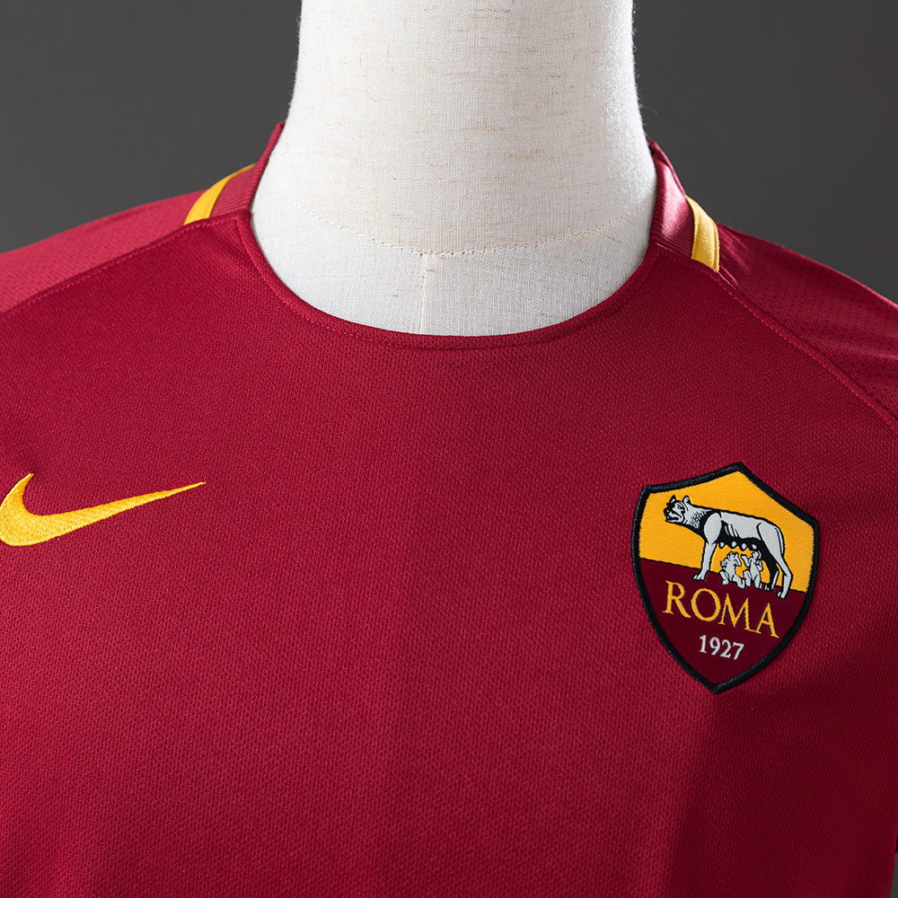 Roma 2017/18 Home Retro Jersey – Vintage Replica Football Soccer Shirt – S–XXL