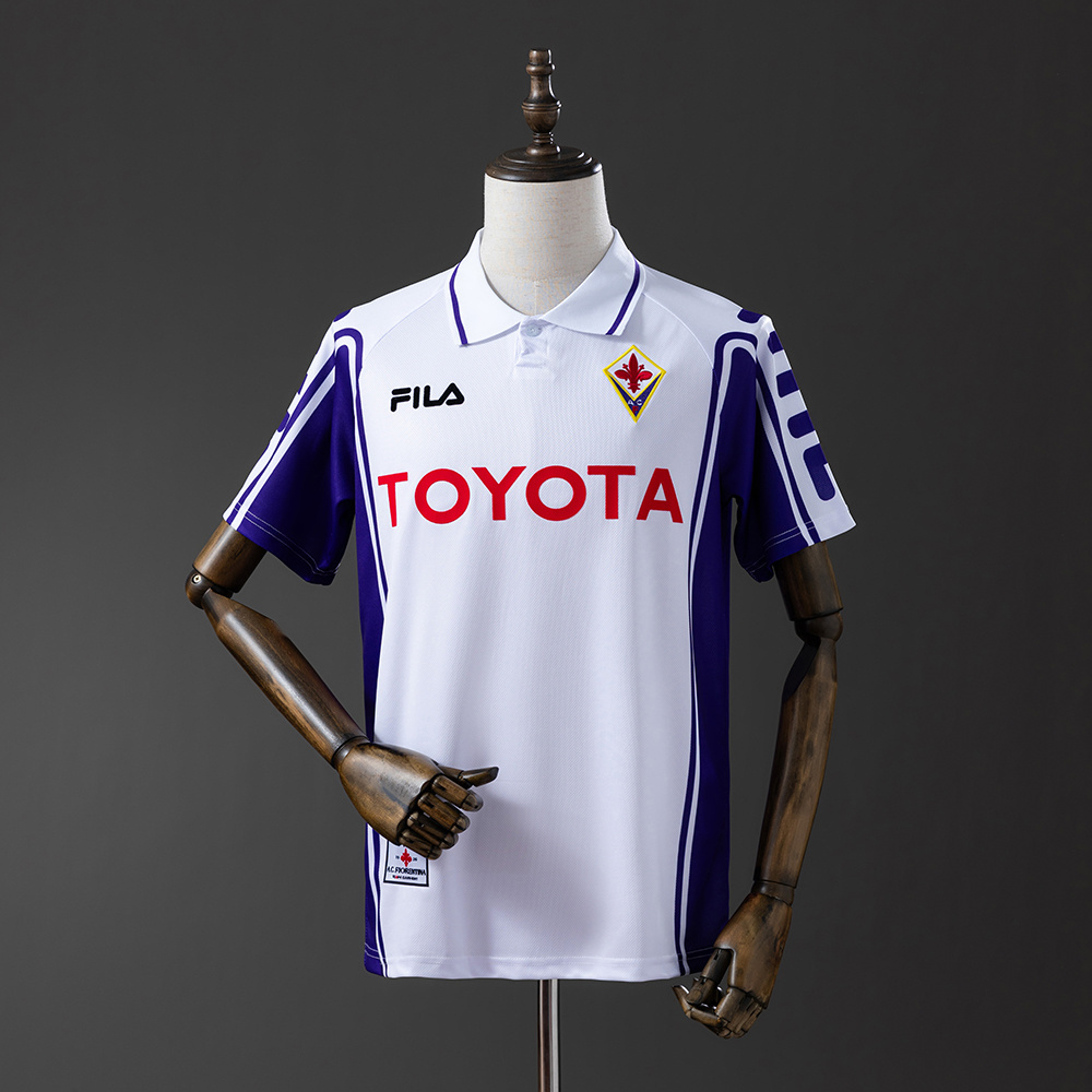 Fiorentina 1999/00 Away Retro Jersey – Vintage Replica Football Soccer Shirt – S–XXL